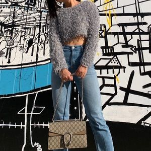 Fluffy crop top